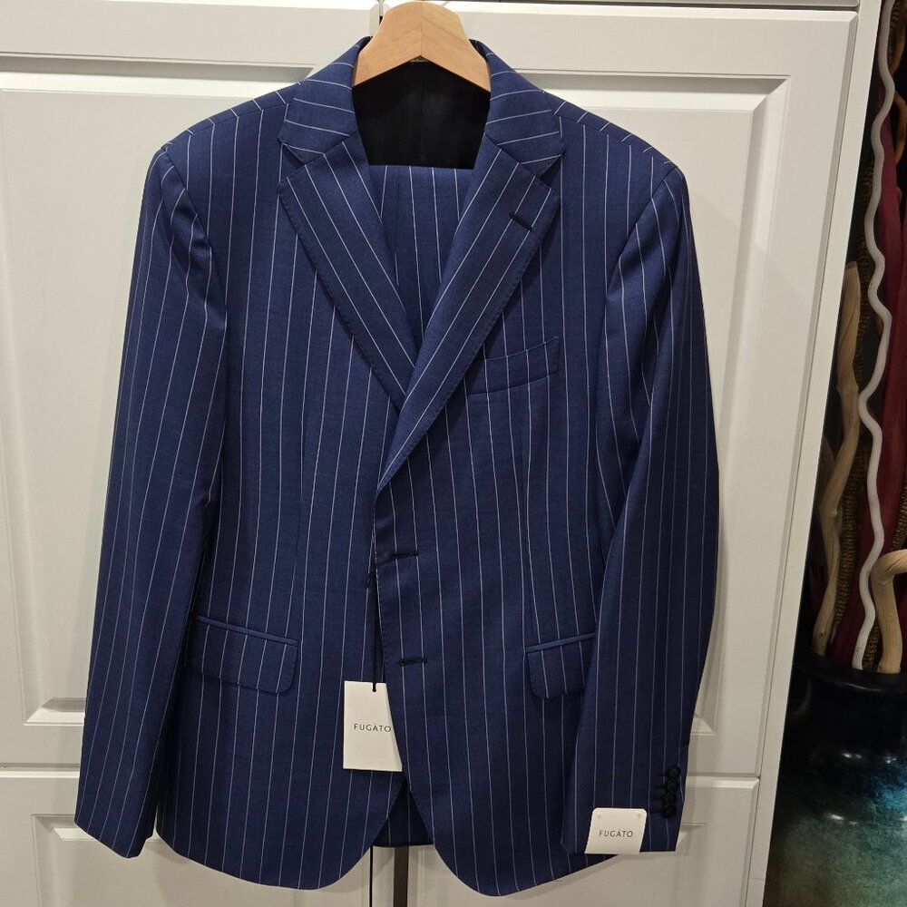Fugato Virgin Wool Pin-Stripe Suit